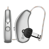 Recent gelanceerde Widex Allure ARRD1 440 RIC oplaadbare hoortoestellen met Bluetooth en digitale ruisonderdrukking, programmeerbaar.