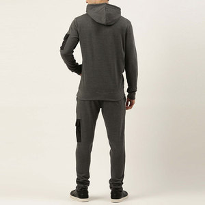 Fabricante OEM, Chándal Deportivo para Hombre con Bordado Chenille y Lavado Ácido, 100% Algodón Felpa, Chándal Transpirable para Hombre - Product Image 3