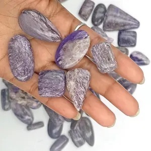 Charoita Natural Púrpura Pulida en Forma de Cabujón, Piedra Suelta de Formas Mixtas para Joyería, Precio Económico - Product Image 4