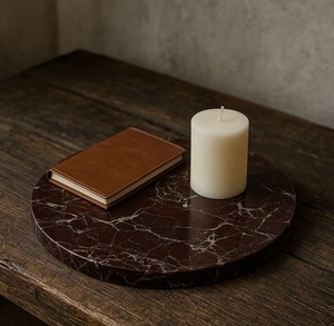 Luxury <b>oval</b> Natural Marble red lavento new Multipurpose Tray <b>Oval</b> Rectangular Round Serving Tray Premium Home Decor <b>Coffee</b> <b>Table</b> - Product Image 4
