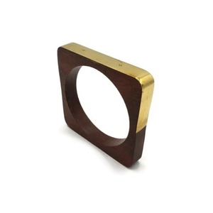 Fashion <b>bangle</b> Wooden Napkin Ring Square Wooden Napkin <b>Holder</b> Rustic Table Decor for Wedding Party Home Dining - Product Image 3