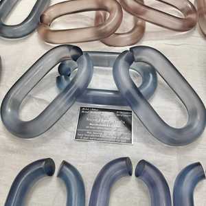 Chaînes en résine transparente colorées de grande taille pour la décoration murale, bricolage, séparateur de pièce et rideau - Product Image 2