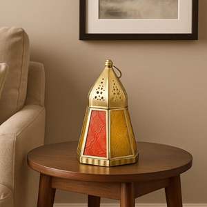 Compre Faroles de Vidrio Árabe con Relieve, Portavelas Metálicos Marroquíes para Ramadán, Decoración del Hogar - Product Image 6