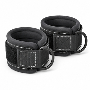 Work N Shine Adjustable Neoprene <b>Ankle</b> Guards with Metal Rings for Adult Unisex Compression <b>Support</b> Yoga Brace Straps New Design - Product Image 5