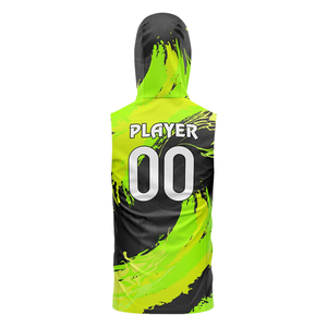 Camiseta de Fútbol 7v7 para Niños, sin Mangas, con Capucha, Diseño Sublimado con Efecto de Pincel, Camisetas Personalizadas para Equipos, Nombre y Número Impresos - Product Image 2