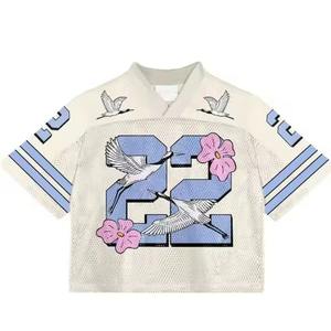 Último Diseño Personalizado de Camiseta Deportiva con Cuello en V, Transpirable, de Secado Rápido, 100% Poliéster, Talla Grande - Product Image 5