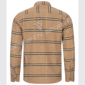 Camisas de Vestir de Franela a Cuadros para Hombre, Talla Grande, 100% Lana, Manga Larga, con Logotipo Personalizado 2026, Formales, de Oficina, Casuales - Product Image 3