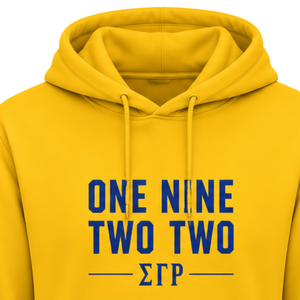 Sudadera con Capucha Universitaria para Mujer Sigma Gamma Rho, Sudadera Amarilla con Gráficos de la Hermandad, Sudadera con Letras Griegas, Moda Casual Universitaria Personalizada - Product Image 6