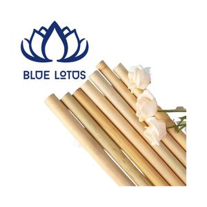 Pailles jetables en bambou biodégradables personnalisables avec logo, les plus vendues, pour hôtels et cafés, approvisionnement en gros - Product Image 1