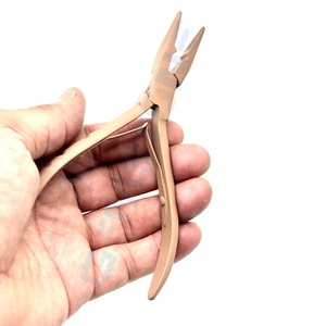 Pince à extensions capillaires professionnelle en acier inoxydable 5,5 pouces, outil durable et réutilisable pour anneaux nano/micro - Product Image 5