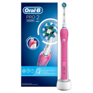 Cepillo de Dientes Eléctrico Recargable <span class=keywords><strong>Oral</strong></span> <span class=keywords><strong>B</strong></span> <span class=keywords><strong>Pro</strong></span> 2 <span class=keywords><strong>2000</strong></span> con Indicador de Presión y Temporizador para la Higiene Bucal Diaria, Mejor Relación Calidad-Precio - Product Image 2