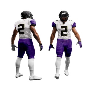 Prix de gros Uniforme de football américain pour adultes à manches courtes respirant Taille Plus Caractéristique Coût - Product Image 1