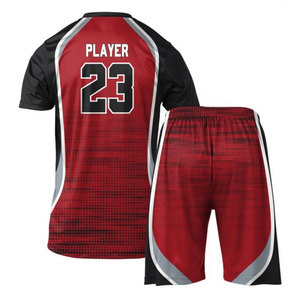 Vêtements de sport personnalisés pour hommes, tenue de volley-ball, uniforme de volley-ball à manches courtes à séchage rapide pour hommes - Product Image 5