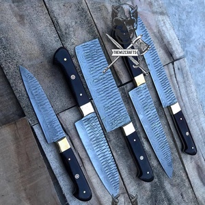 THEWIZ CRAFTS Stainless Steel Right Hand Chef <b>Knife</b> Set Hand Forged Traditional Kitchen <b>Knives</b> Wood Handle High-Polish Finish - Product Image 6