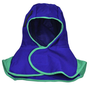 Professional Cowhide Split Leather Welding Helmet Flame Retardant Spark Resistant Face Shawl Heat Resistance Welder <b>Cap</b> - Product Image 1