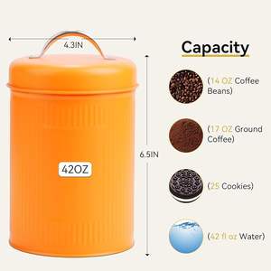 Private Labelling Metal <b>Kitchen</b> <b>Storage</b> Jar With High Capacity And Airtight Lid For Organized <b>Kitchen</b> <b>Storage</b> - Product Image 2