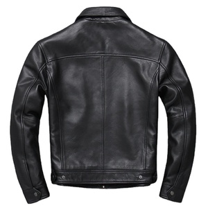 Men's Classic Trucker Jacket Canvas Mustard Charcoal Grey Genuine Sheepskin Shirt Collar Casual Smooth Lightweight Waterproof - Product Image 3