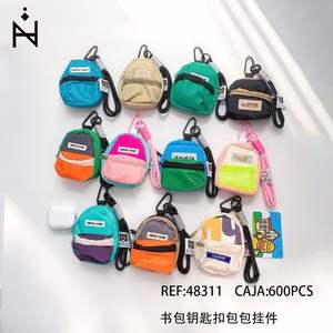 Llavero Colgante para Mochila con Mosquetón, Regalo Promocional para Eventos, Textil, Aleación de Zinc, Impresión Digital, Costura - Product Image 1