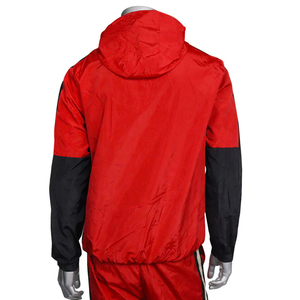 OEM Waterproof Zipper up Tracksuits Patchwork Nylon Jacket and Pants Jogger Sets Side Striped Casual Nylon <b>Track</b> <b>Suit</b> for Men - Product Image 2