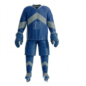 Uniformes de Hockey sobre Hielo Personalizados para Adultos, Venta al por Mayor, Ropa de Equipo con Logotipo Personalizado, Tejido Transpirable de Secado Rápido, Proveedor OEM - Product Image 1