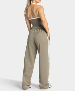 Pantalones Deportivos a Rayas de Pierna Ancha y Corte Holgado para Mujer, Pantalones Jogger Casuales de Moda, Tela de Alta Calidad, Fabricante de Ropa OEM - Product Image 2
