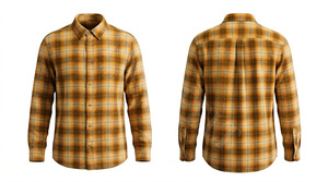 Chemise habillée en flanelle à carreaux personnalisée OEM ODM, manches longues, décontractée, à boutons, pour le travail, l'extérieur, le bureau, col classique - Product Image 6