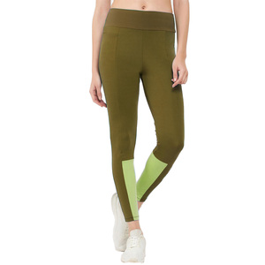 Premium Spandex Compression Leggings Custom Logo Patchwork Gym <b>Tights</b> Squat Proof Women’s Fitness Yoga Leggings Manufacturer - Product Image 1
