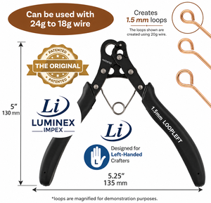 LUMINEX IMPEX LUB=113 <b>Long</b> <b>Nose</b> Stainless Steel Lightweight Smooth Work Jewelry Making Polishing Pliers for DIY Bracelet Making - Product Image 1