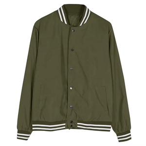 Veste universitaire personnalisée pour homme avec manches en cuir, vestes d'hiver et d'automne pour homme, logo personnalisé, bouton de fermeture - Product Image 2