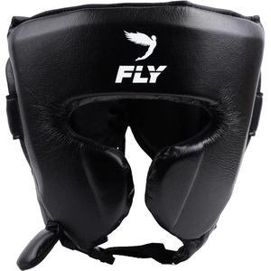 Protector de Cabeza para Boxeo RTS Fly, de Cuero Negro, Cara Abierta, Protección para la Cabeza para Adultos, Unisex, Casco de Entrenamiento para Boxeo Fly - Product Image 1