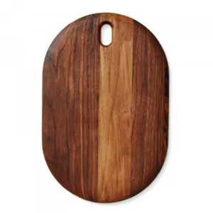 Rectangle Acacia Wood Durable Anti-Bacterial Foldable Lightweight Dishwasher Safe Serving Board Side Handle Stylish Charcuterie - Product Image 1