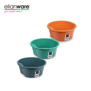 Elianware, buena calidad, plástico resistente y duradero, venta al por mayor, lavabo de plástico para baño de 14 "y 16" con asa