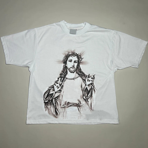 เสื้อยืดครอปและกางเกงขาสั้นลายปักสไตล์วินเทจ Glory Custom Distressed Embroidery Sun Fade Streetwear ชุดเซ็ตผ้าฝ้ายพิมพ์ลายกราฟิกสำหรับฤดูร้อน เหมาะสำหรับทุกเพศ - Product Image 3