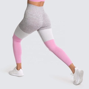 Venta al por mayor de fábrica/leggings de yoga personalizados con bajo MOQ, pantimedias de satén de cintura media con estampado de leopardo vintage para mujer a la moda - Product Image 2