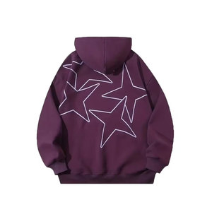 Sweat-shirts à capuche zippés brodés pour hommes, 100 % coton, coupe oversize, respirants, décontractés, haute qualité, pas chers, collection automne, vente en gros OEM - Product Image 2