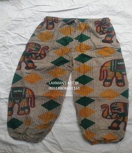 ชุดนอนผ้าฝ้ายพิมพ์ลายพร้อมกระเป๋า ชุดนอนฤดูร้อนสําหรับสุภาพสตรี กางเกงผ้าฝ้าย ชุดนอนผ้าฝ้าย ชุดนอนลายผ้าฝ้ายจากอินเดีย - Product Image 4