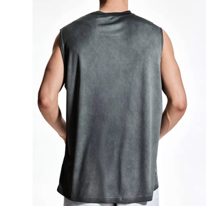 เสื้อกล้ามผู้ชายขายส่ง คุณภาพสูง ผ้าฝ้าย 100% สวมใส่สบาย ทรงสี่เหลี่ยม พร้อมปรับแต่งได้ เนื้อผ้านุ่ม ระบายอากาศได้ดี - Product Image 4