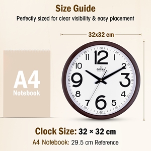 Bold Numeric modern <b>wall</b> <b>clock</b> along with luxury <b>wall</b> <b>clock</b> feel like vintage <b>wall</b> <b>clock</b> feature like silent <b>wall</b> <b>clock</b> for home - Product Image 1