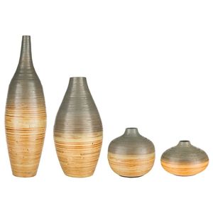 Ensemble de vases Vietrustic en bambou tressé, vases sur pied et vases de table pour la décoration de chambre - Product Image 5