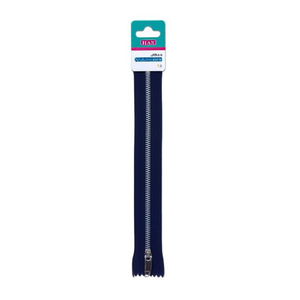 Cremallera de 20 cm, azul marino, con dientes metálicos para accesorios de ropa - Product Image 1