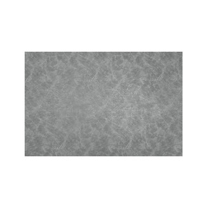 Tapis de bain rectangulaire bleu en microfibre avec dos en caoutchouc antidérapant, couleur unie pour sol de salle de bain, design minimaliste - Product Image 5