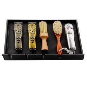 IKZARSA - Juego de Herramientas de Barbería Profesionales de Madera Negra Resistente, Caja Organizadora para Cortapelos y Recortadoras, para Uso en Salón - Product Image 2