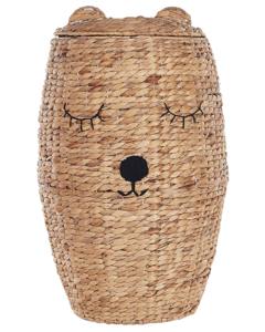 Cesta de Almacenamiento Hecha a Mano con Jacinto de Agua, Diseño de Oso de Peluche, Ecológica, Hecha en Vietnam, Venta al Por Mayor - Product Image 1