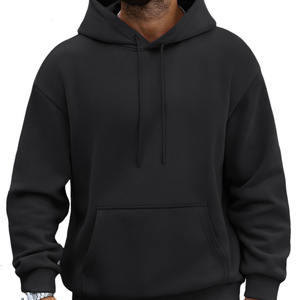 Sweat-shirt à capuche décontracté pour homme en molleton premium, coupe classique, en coton épais, avec poches, pour l'hiver, marque personnalisée, OEM, ODM, vente en gros de vêtements - Product Image 1