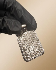 Pendentif personnalisé en diamant de laboratoire Iced Out pour hommes et femmes, bijoux hip-hop rock pour hommes, pendentif personnalisé en argent 925 Iced Out pour cadeau - Product Image 5