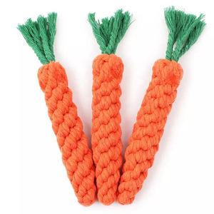 High Quality Bite Resistant Chew Teeth Cleaning Cotton Rope Pet Dog Donut <b>Toy</b> - Product Image 1