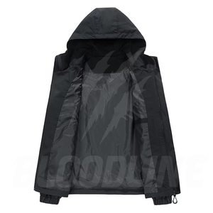 Veste d'hiver formelle pour homme, imperméable, respirante, coupe-vent, écologique, séchage rapide, tissu en PU tricoté, fermeture éclair - Product Image 4