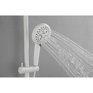 ShowerSpas Sistema Doccia a Pioggia da 10 Pollici con Doccetta a 4 Funzioni, Asta Scorrevole Regolabile e Portasapone - Set Accessori Bagno - Product Image 5