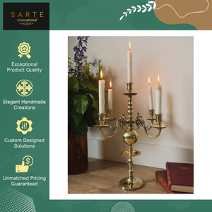 La Mejor Colección Exclusiva de Candelabros Metálicos de Alta Calidad, Portavelas de Lujo para Decoración de Mesa del Hogar - Product Image 2