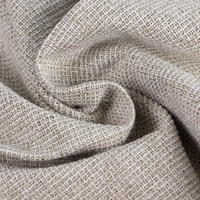 Tissu de rideau en TPU imitation lin slub occultant à 100% de haute qualité de l'usine TengHui pour la décoration intérieure, faible MOQ